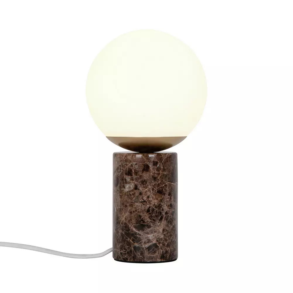 Buy Nordlux Lilly Marble LED Table Lamp - Brown | Table lamps | Habitat | Habitat UK