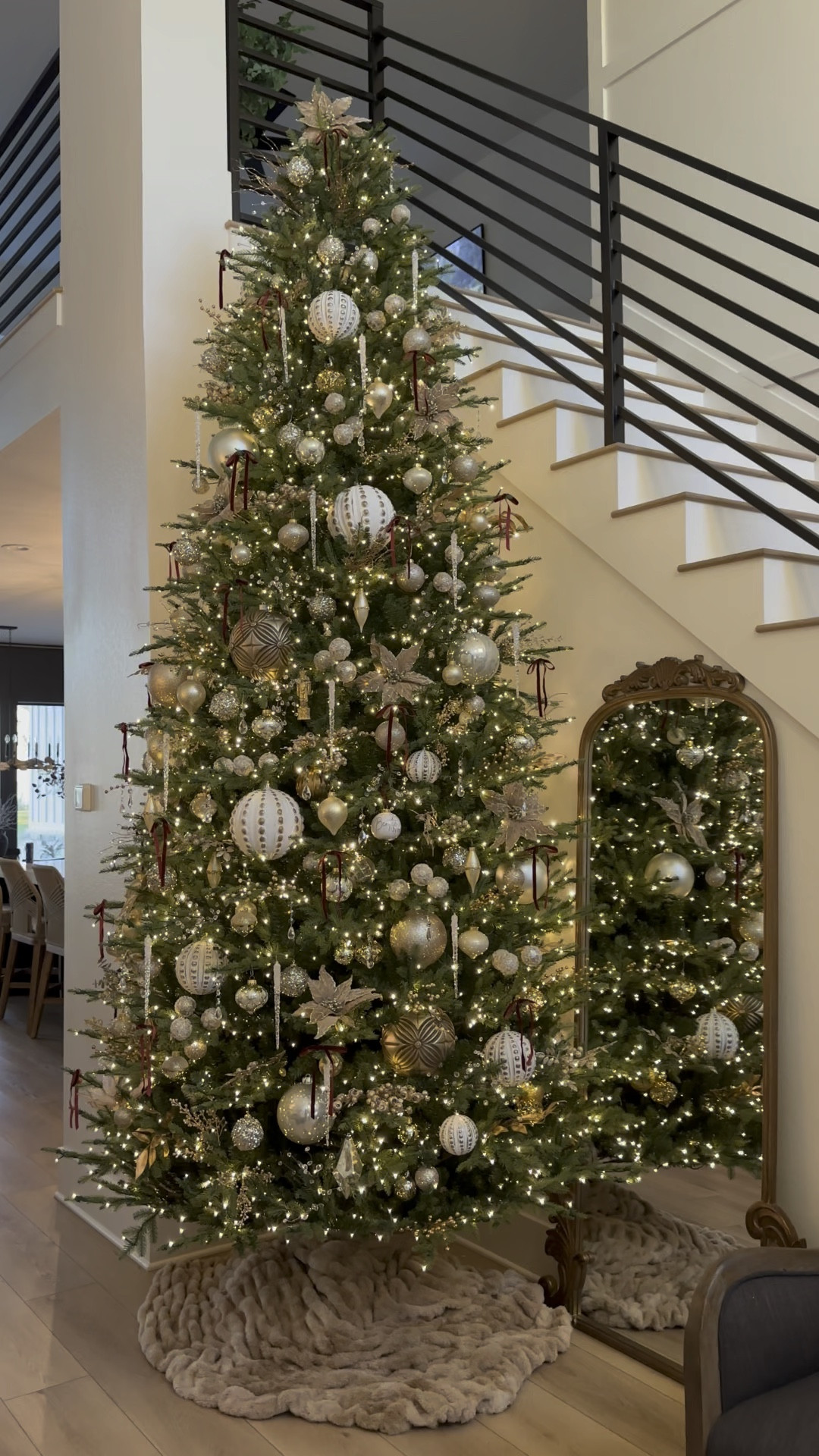 Loving our elegant twinkle tree! ✨Most of these ornaments are from Hobby Lobby aside from the giant studded balls which are old from Walmart and can’t be linked. ✨The crystals and velvet bows are linked and I linked other ornaments similar to what I have. 🎄 Some of the picks are Walmart that I linked but most are Hobby Lobby too! The tree skirt is actually a fur blanket from Walmart!

#LTKWatchNow #LTKHoliday #LTKSeasonal