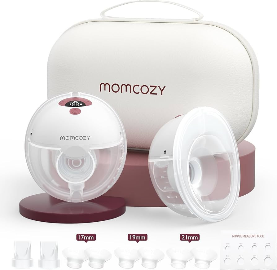 Momcozy Breast Pump Hands Free M5, Wearable Breast Pump of Baby Mouth Double-Sealed Flange with 3... | Amazon (US)