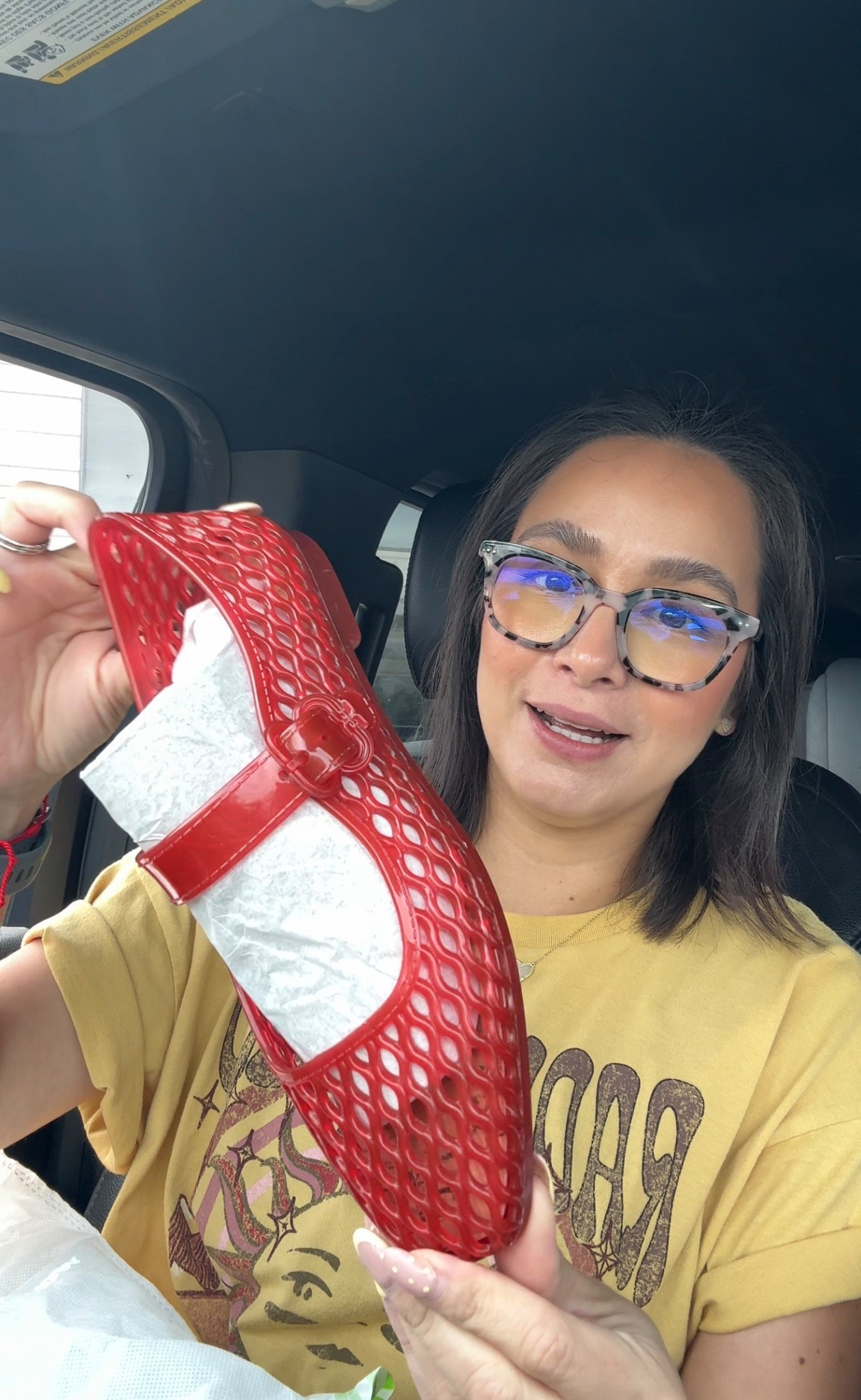 Jelly flats. Spring shoes. Summer shoes.
Sam Edelman flats. Red shoes. 
Sized down to a 6. 

#LTKSeasonal #LTKMothersDay