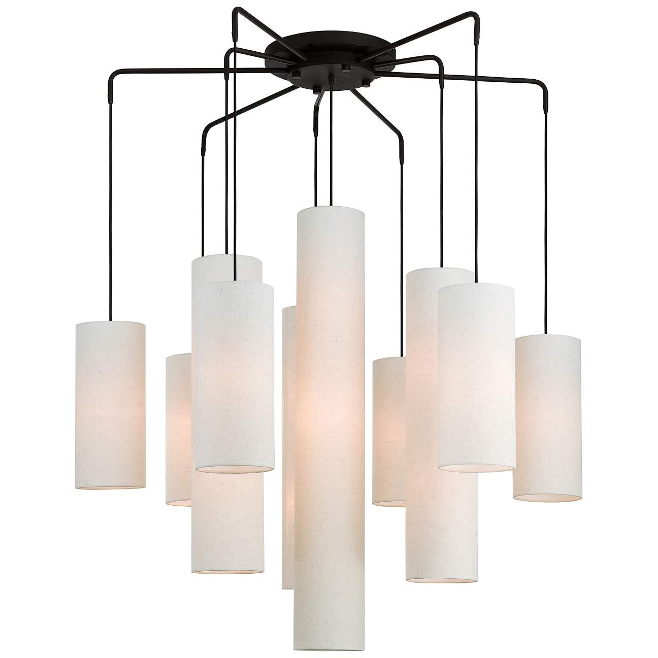 Strathmore 44 1/2" Wide Bronze 15-Light Foyer Chandelier | Lamps Plus