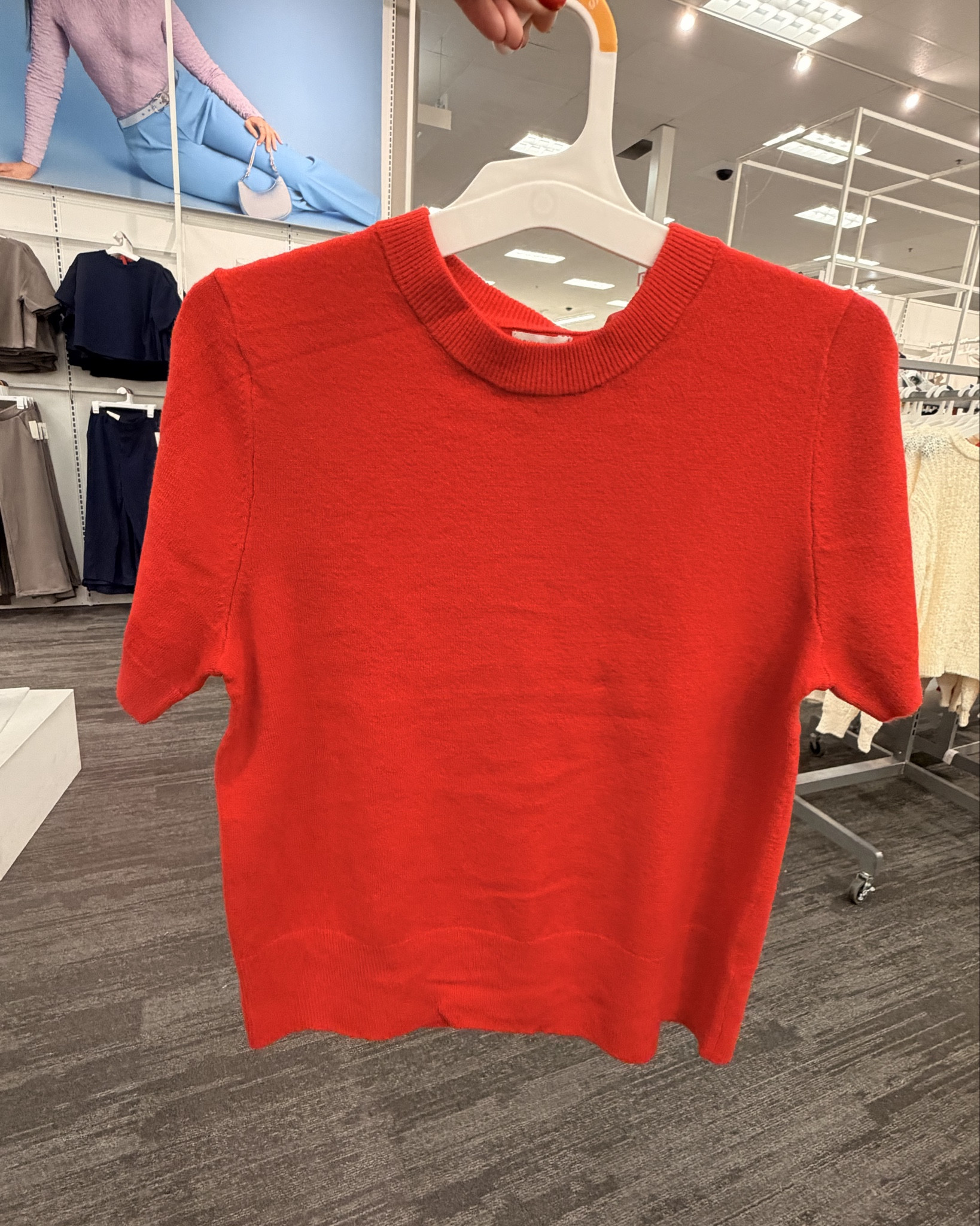 I found that perfect “red” sweater, not to bright but not dark. It’s that perfect cherry 🍒 red sweater that would look good on anyone. 

#LTKootd