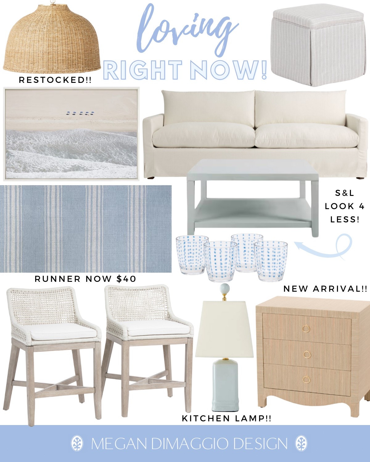 Calming coastal home pieces I’m loving right now!! With several restocks, and Serena & Lily looks for way less!! And how cute would this blue mini lamp be for a kitchen counter?! 😍🙌🏻

#LTKFindsUnder100 #LTKSaleAlert #LTKHome