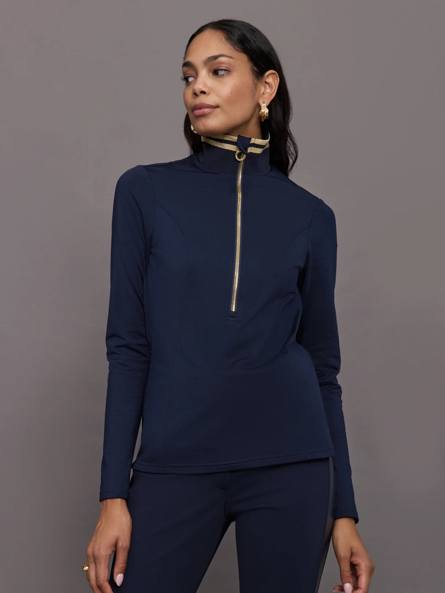 Goldbergh Diane Ski Pully - French Blue - Size XS | Carbon38