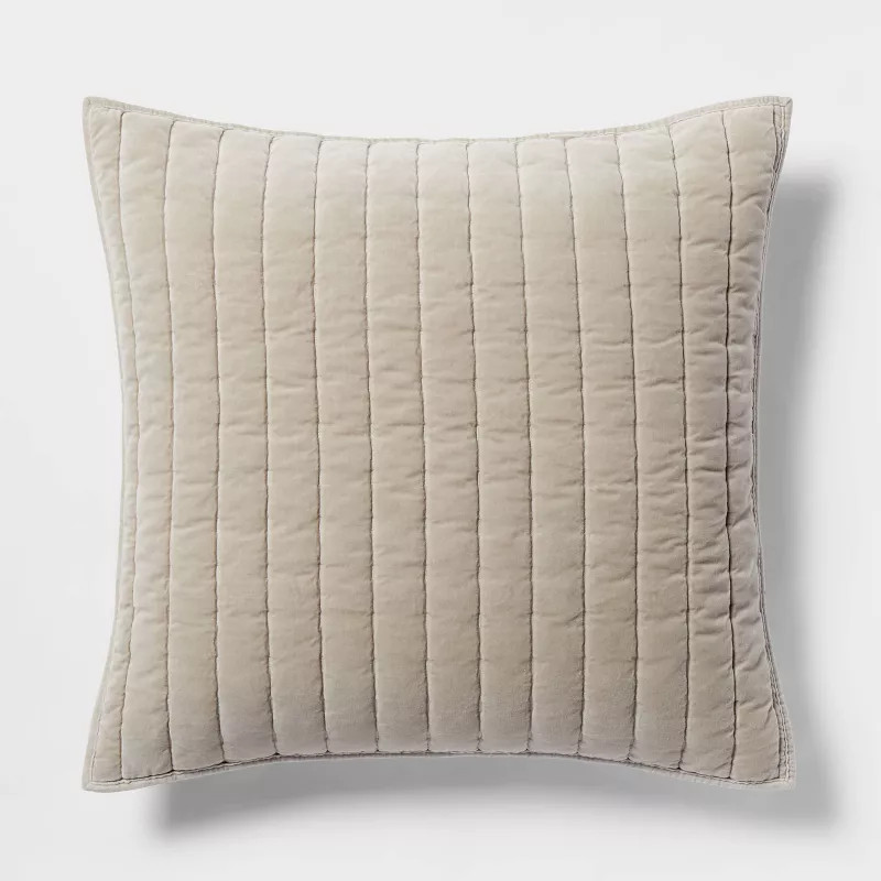 Channel Stitch Velvet Quilt Sham - Threshold™ | Target