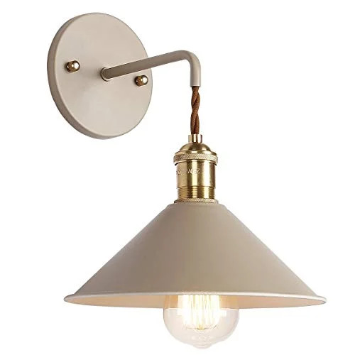 iYoee Wall Sconce Lamps Lighting Fixture with on Off Switch,Khaki Macaron Wall lamp E26 Edison Co... | Walmart (US)