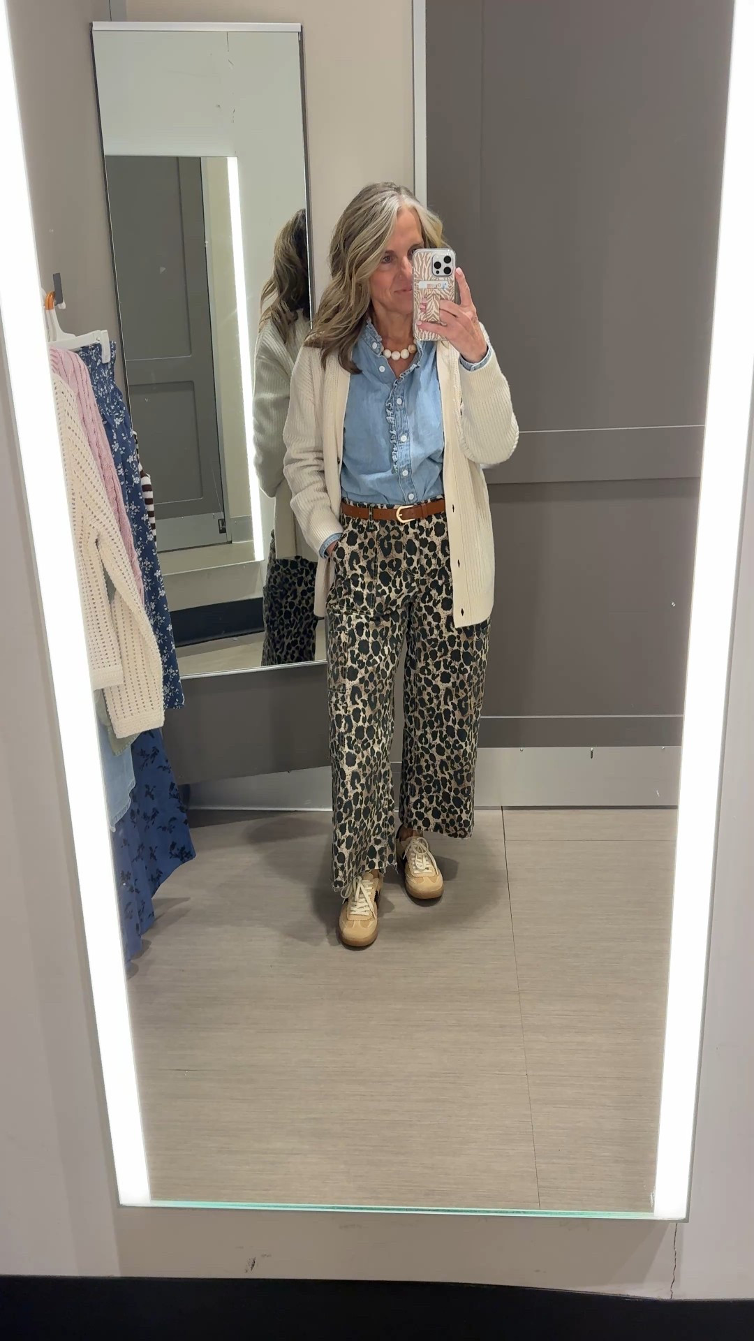 OOTD small pants and shirt. XS sweater

#LTKootd #LTKOver40