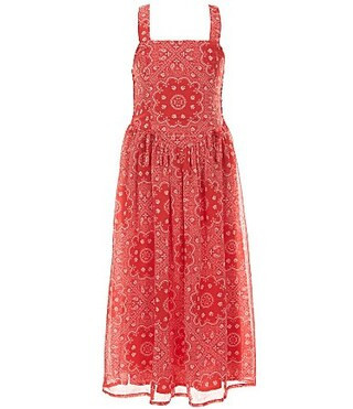 Allison Kelly Big Girls Sleeveless Paisley-Printed Dress - 8 | Dillard's