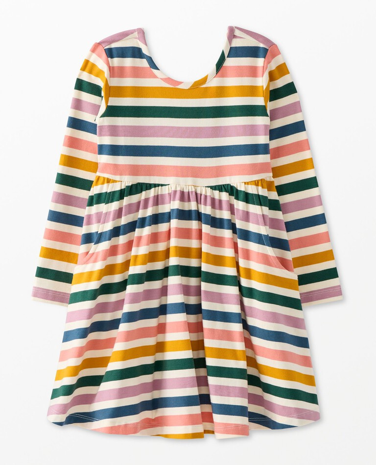 Long Sleeve Skater Dress with Pockets | Hanna Andersson