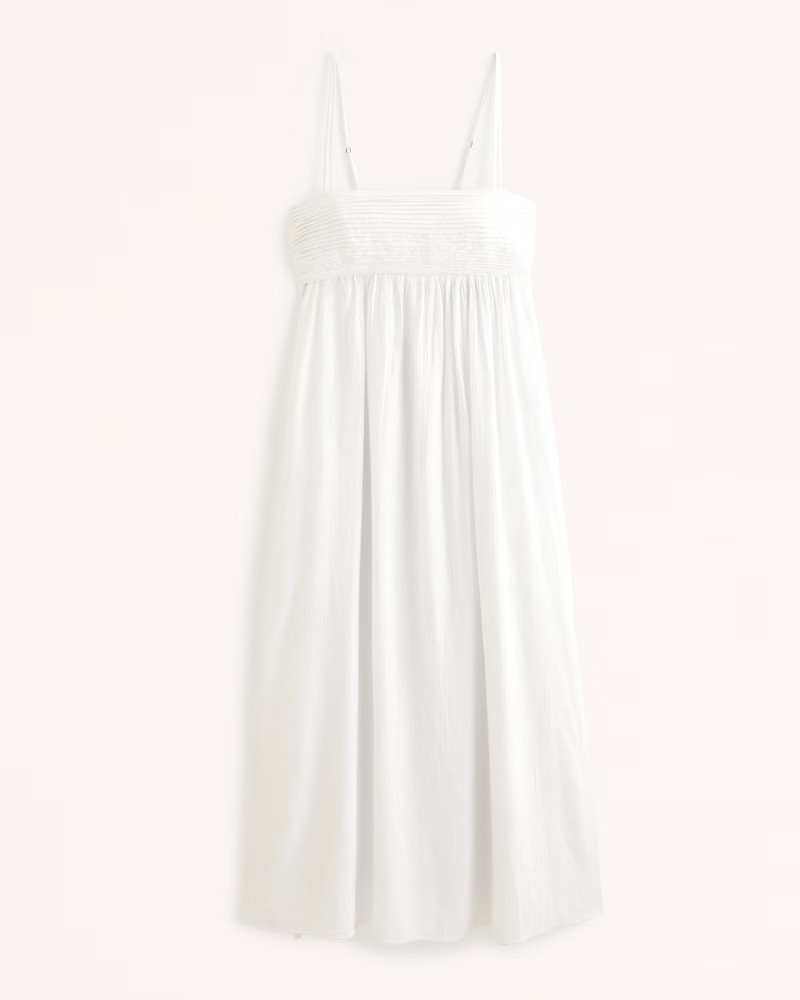 Crinkle Textured Maxi Dress | Abercrombie & Fitch (US)