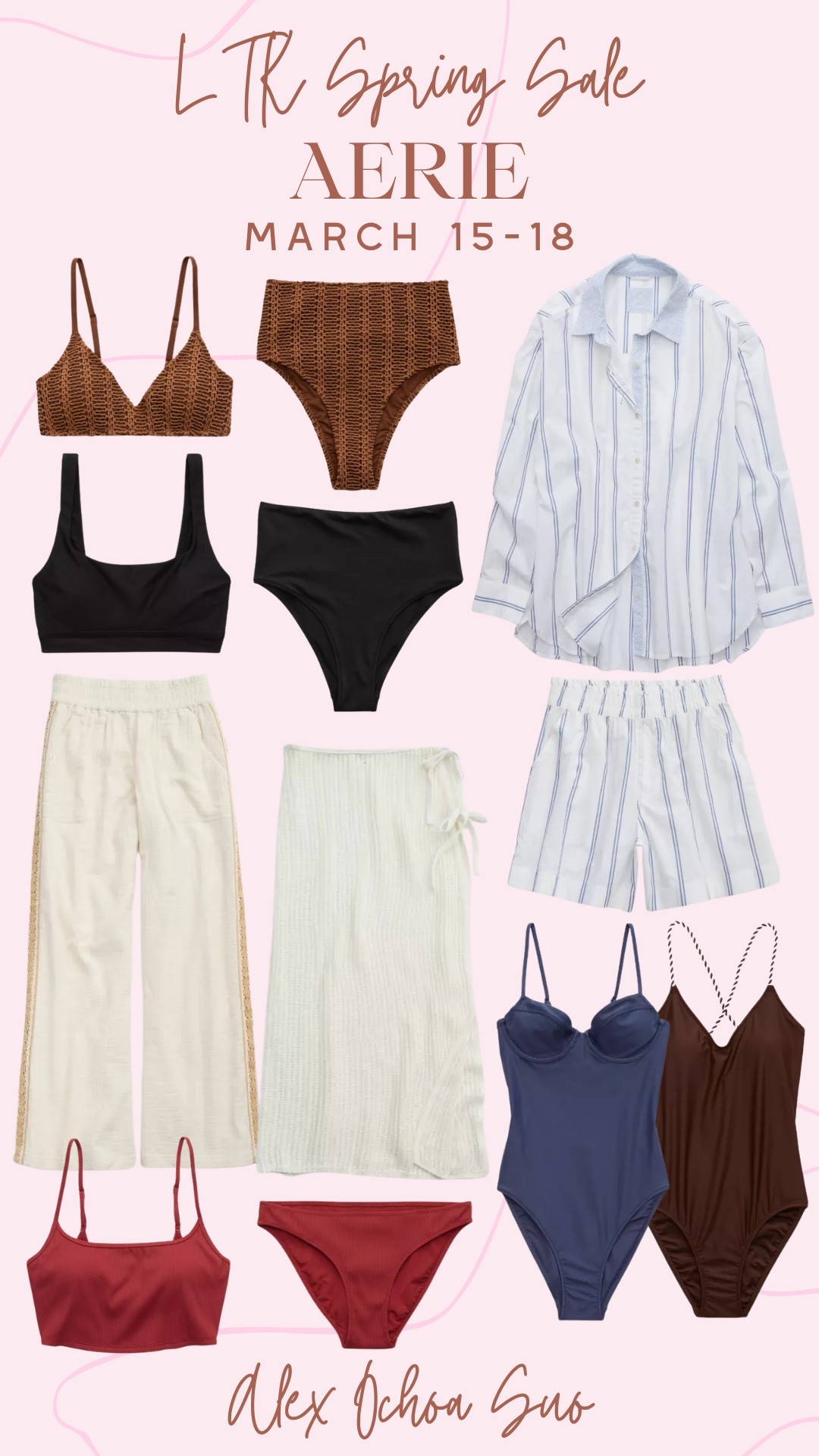 LTK spring sale: Aerie
Make sure to shop in the LTK app for 20% off site wide! 

LTK spring sale, sale alert, aerie, women’s fashion, spring fashion, spring style, vacation outfits, vacation outfit inspo, ootd, trendy fashion, Aerie, swim suits, bikini, one piece swimsuit, swim coverups

#LTKSpringSale #LTKStyleTip #LTKSwim