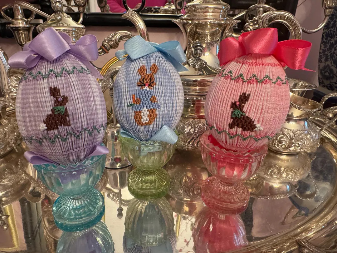 3 Handsmocked Easter Eggs - Etsy | Etsy (US)
