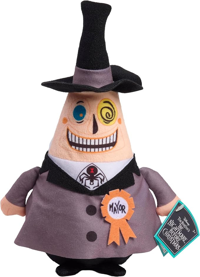 Disney Tim Burton's The Nightmare Before Christmas Small 8.5-inch Plush Mayor Stuffed Animal, Sof... | Amazon (US)