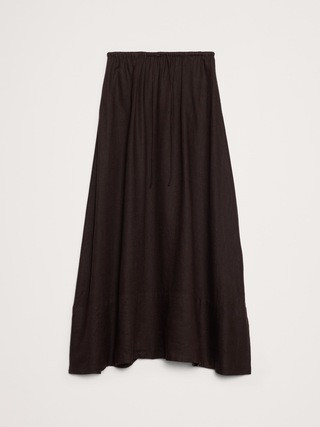 Linen Drawstring Maxi Skirt | Banana Republic (US)
