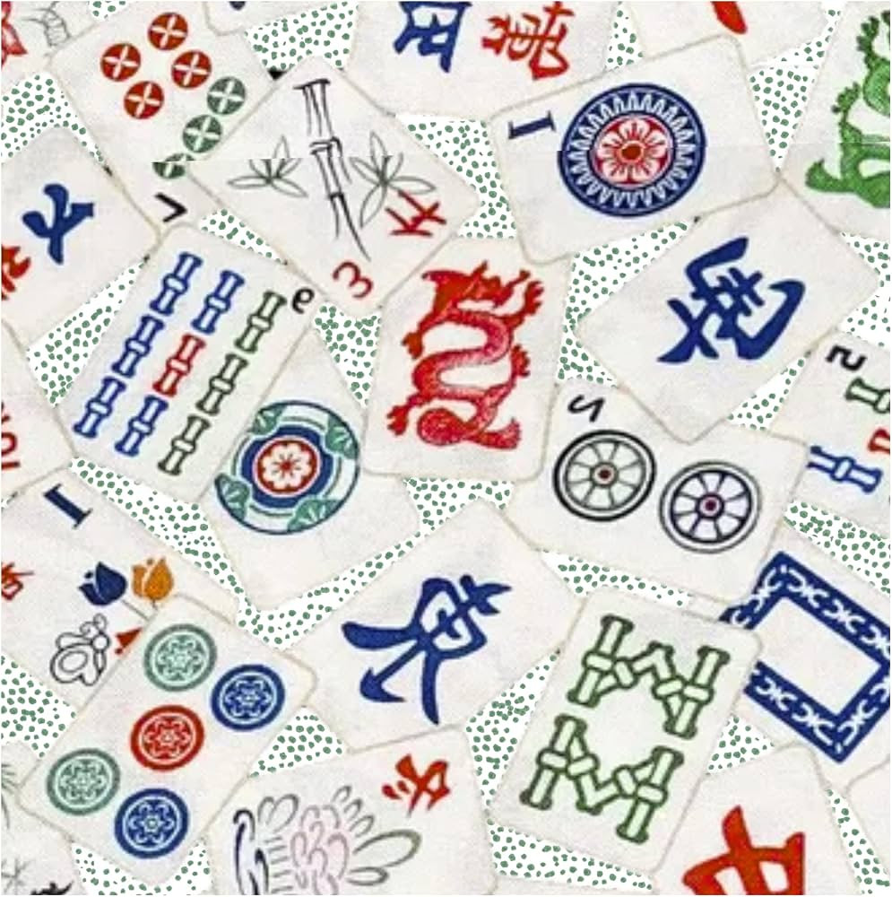Stxy's mahjong cocktail napkins (Non-Toxic Ink) Mahjong Paper Napkins for Decoupage, mah jongg gi... | Amazon (US)