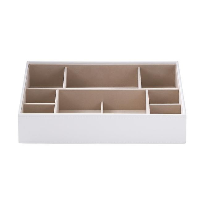 Stackers Supersize 41-Section Tray White | The Container Store