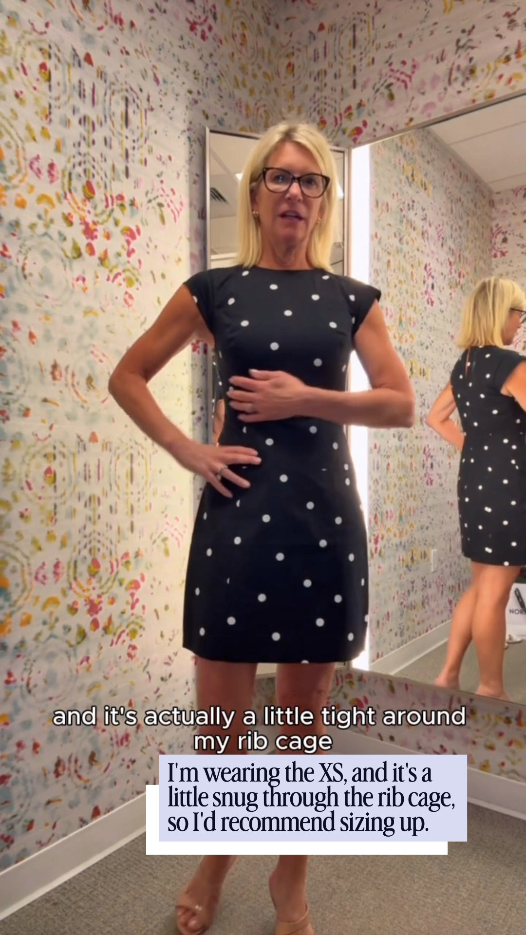 This dress has such a flattering silhouette! I'm wearing an XS, but it's a little snug through the rib cage, so I'd recommend sizing up. If you're 5'6" or under and love a shorter dress that shows off your legs, this is a really cute option.

👩‍💻 LTK PRO TIPS
❤️ Heart = Support my posts ;-)
🔖 Save = Get sale & restock alerts for the things you love!
📋 Lists = Keep favorites organized (List ideas: Christmas, Birthdays, and Vacations!)
📲 Share = Send lists and products to a friend (or your daughters like me).
💬 Comment = Ask me anything, and I'll answer. ;-)

#LTKootd #LTKOver40 #LTKSaleAlert