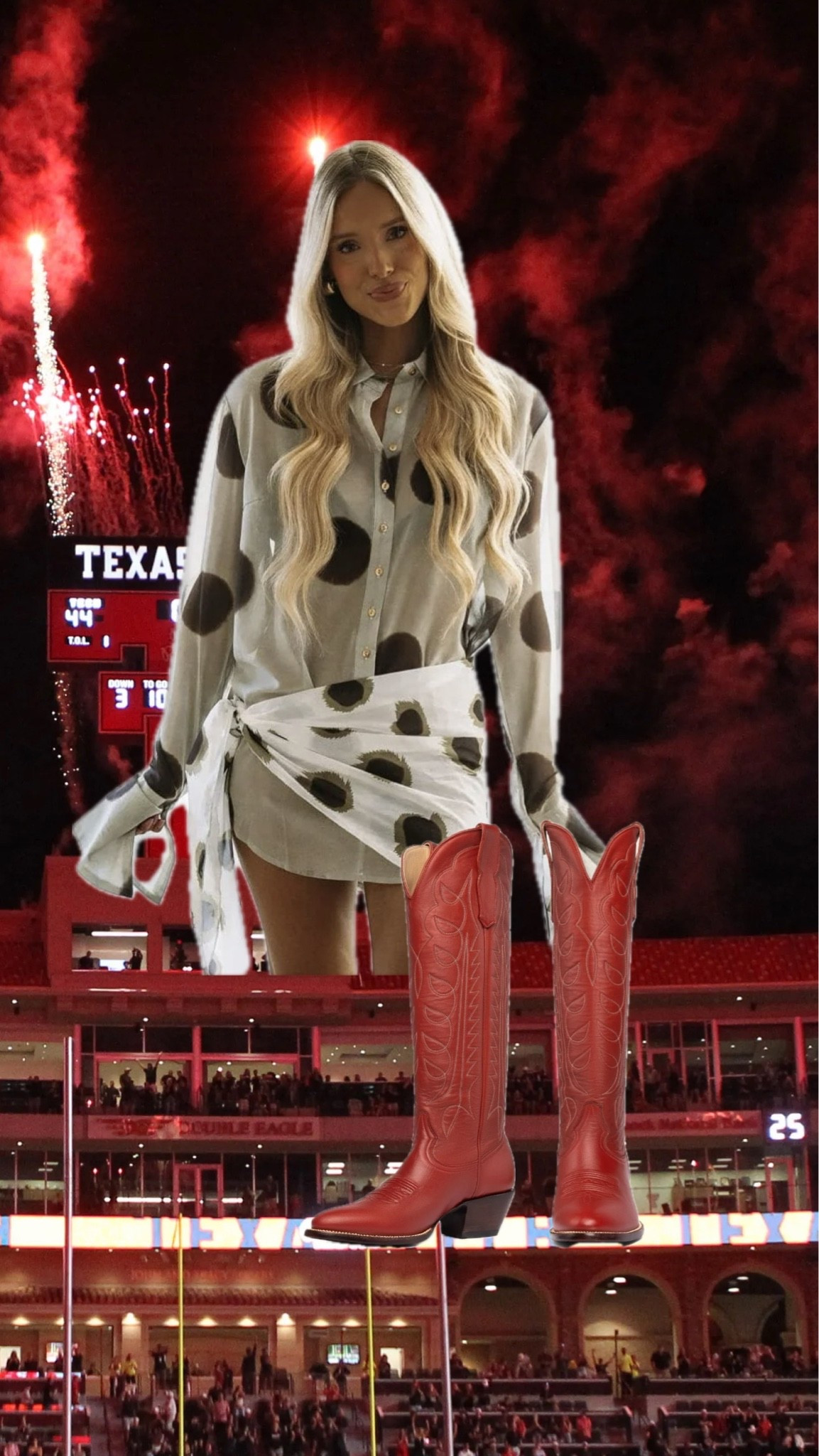 whose school colors are red black and white? Love this little outfit for gameday! Texas tech + Arkansas!!also the dress is a doooop of a $$$ version!

#LTKootd #LTKU