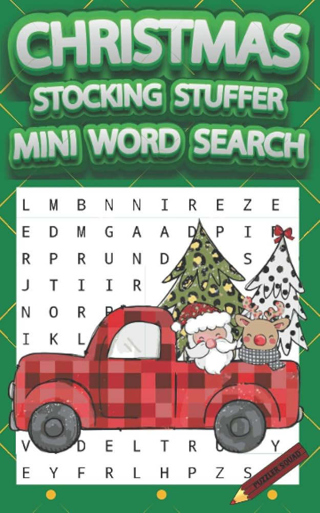 Christmas Stocking Stuffer Mini Word Search: Relaxing and Fun Holiday Themed Word Find Puzzle Boo... | Amazon (US)