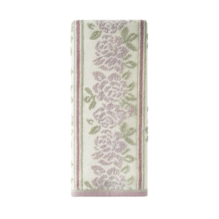 Beautiful by Drew Barrymore Wallpaper Hand Towel, Soft 100% Cotton, Rose Pink | Walmart (US)