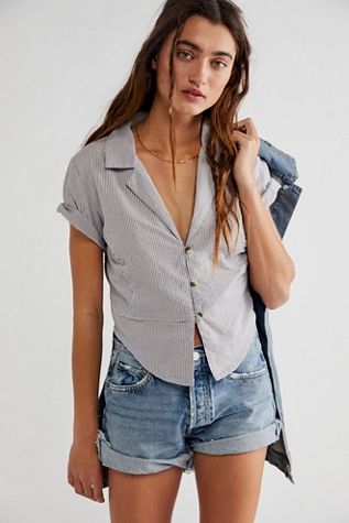 Annabelle Linen Shirt | Free People (Global - UK&FR Excluded)