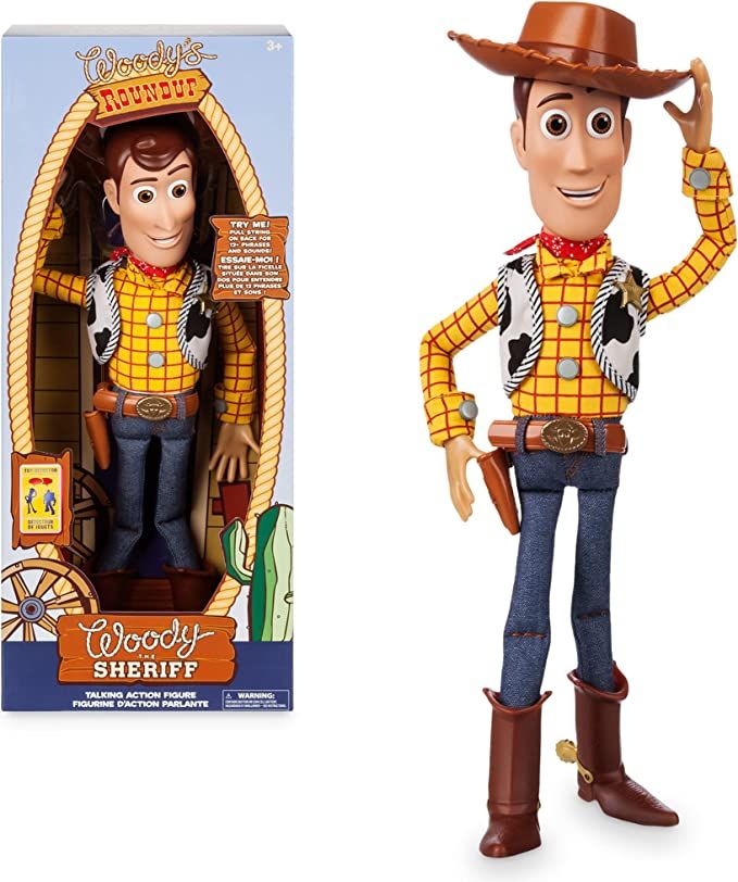 Disney Store Official Woody Interactive Talking Action Figure from Toy Story 4, 15 Inches, Featur... | Amazon (US)