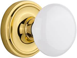 Nostalgic Warehouse 716855 Classic Rosette with White Porcelain Door Knob, Privacy - 2.375", Unla... | Amazon (US)