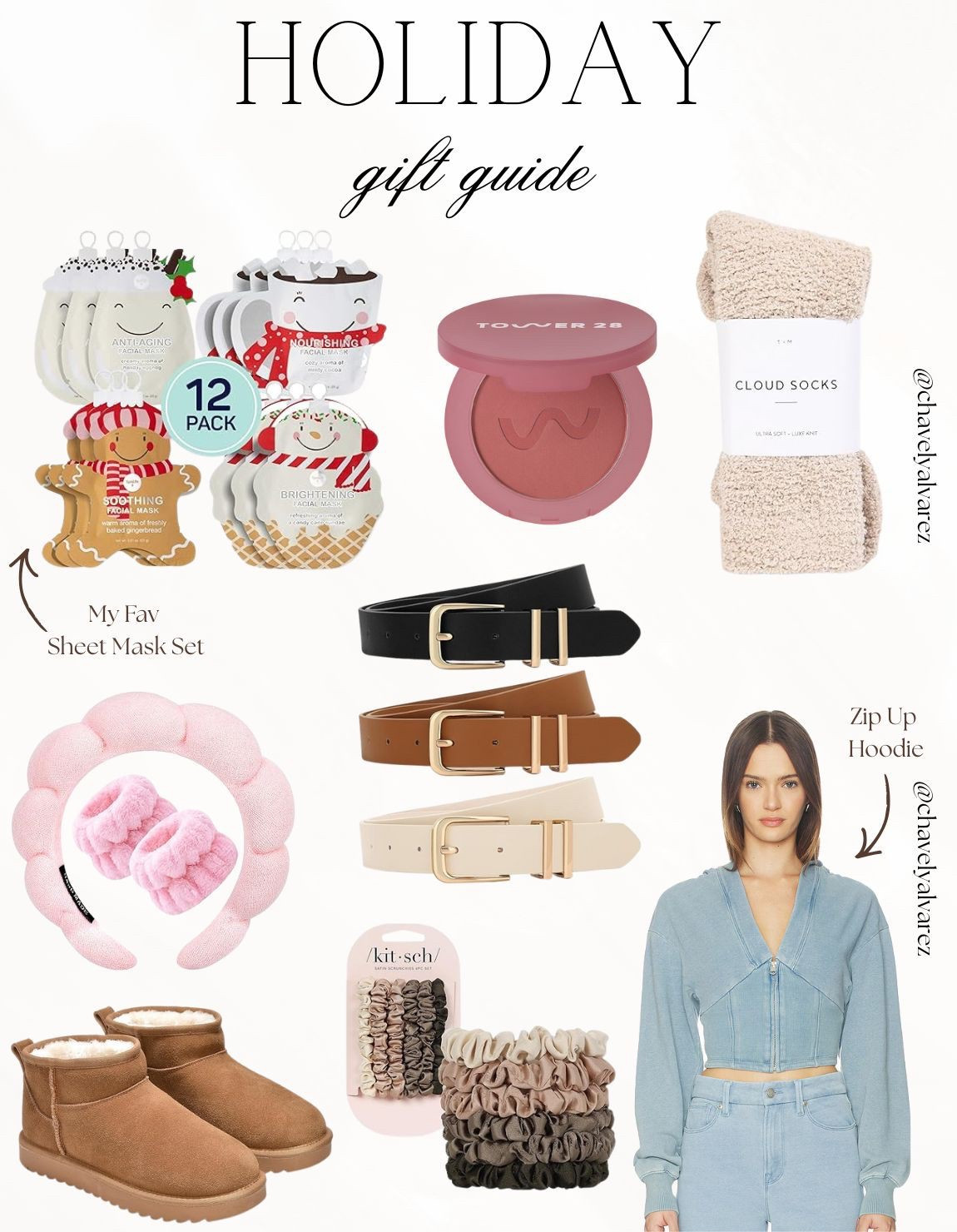 🎀 ACCESSORY Staples: Chic Bags, Belts, & Shoes!

Elevate your everyday look with these must-have accessories that transition seamlessly through the seasons! 💖

We are obsessed with the versatility of the triple pack of belts—featuring black, brown, and cream—perfect for cinching any waistline. Balance your look with a pair of miniature UGG-style shearling boots for cozy comfort. Add a pop of subtle color with the Tower 28 cream blush for a natural, sunkissed flush. Finish the ensemble with a cozy, cropped zip-up hoodie in a light blue shade and a set of cozy cloud socks and fun sheet masks for a relaxing night in!

Shop these staple accessories to complete your fall and winter wardrobe! ✨

#Accessories
#AccessoryObsessed
#Belts
#WaistBelt
#UGGboots
#ShearlingBoots
#Tower28
#CreamBlush
#MakeupEssentials
#ZipUpHoodie
#CroppedHoodie
#CloudSocks
#Kitsch
#Headband
#SheetMasks
#HolidayGiftGuide
#LTKStyle
#LTKBeauty
#StylingInspo


#LTKGiftGuide #LTKFindsUnder50 #LTKHoliday