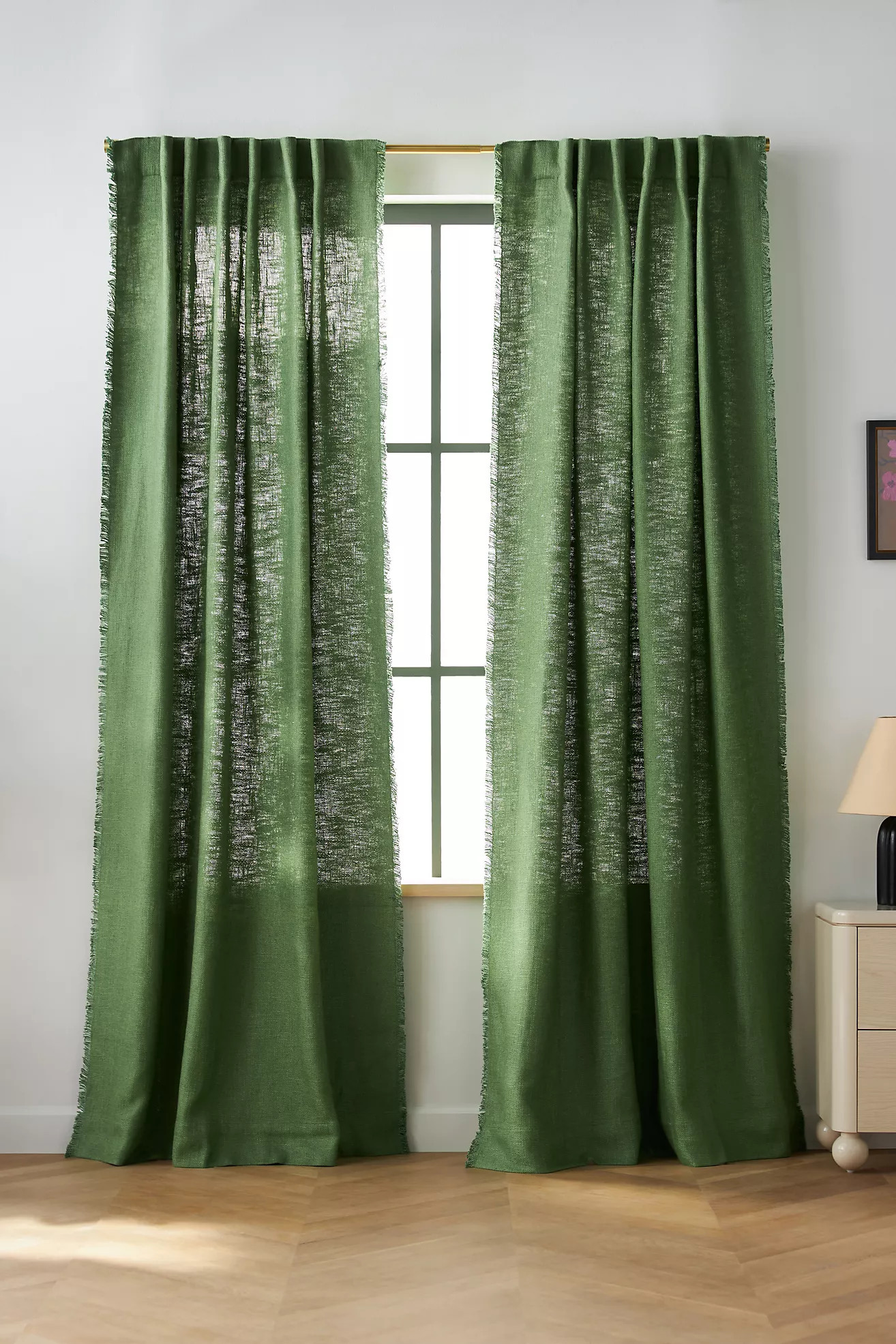 Luxe Linen Blend Curtain | Anthropologie (US)