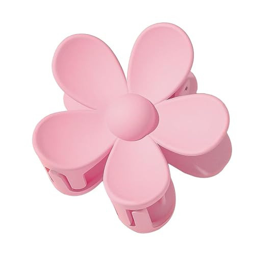 Pink Hair Claw Clips Flower Shaped Plastic Jaw Clips Anti-scratch Smell-less Useful Hold Tightly Barrettes Hair Accessories | Amazon (US)