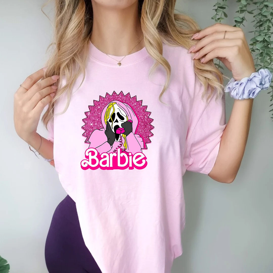 Funny Spooky Pink Halloween Shirtplastic Doll Ghostface - Etsy | Etsy (US)