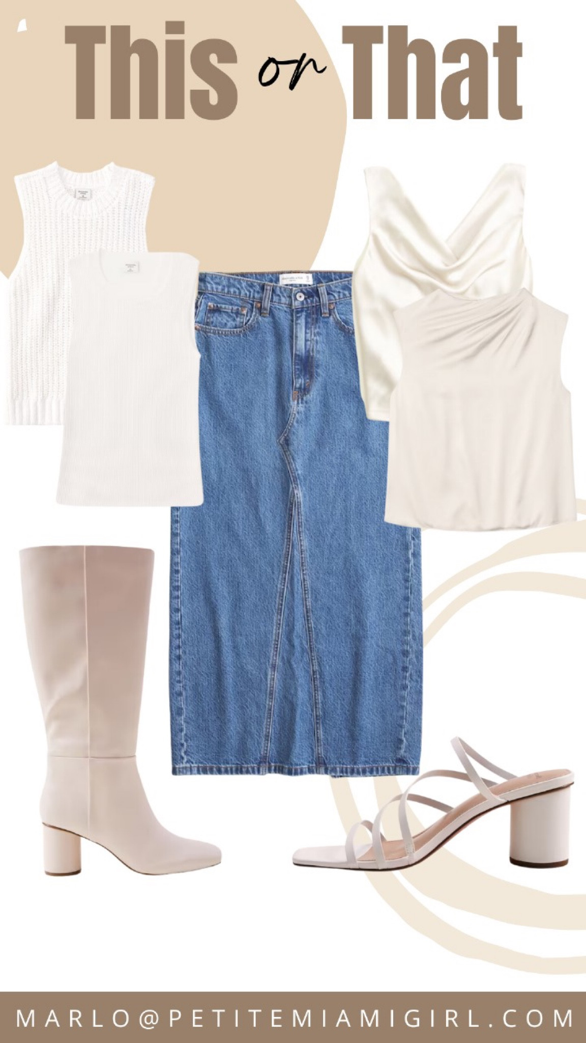 This or that! Great ideas for Fall chilly weather by adding a jacket or warm weather . 

#LTKover40 #LTKSeasonal #LTKstyletip