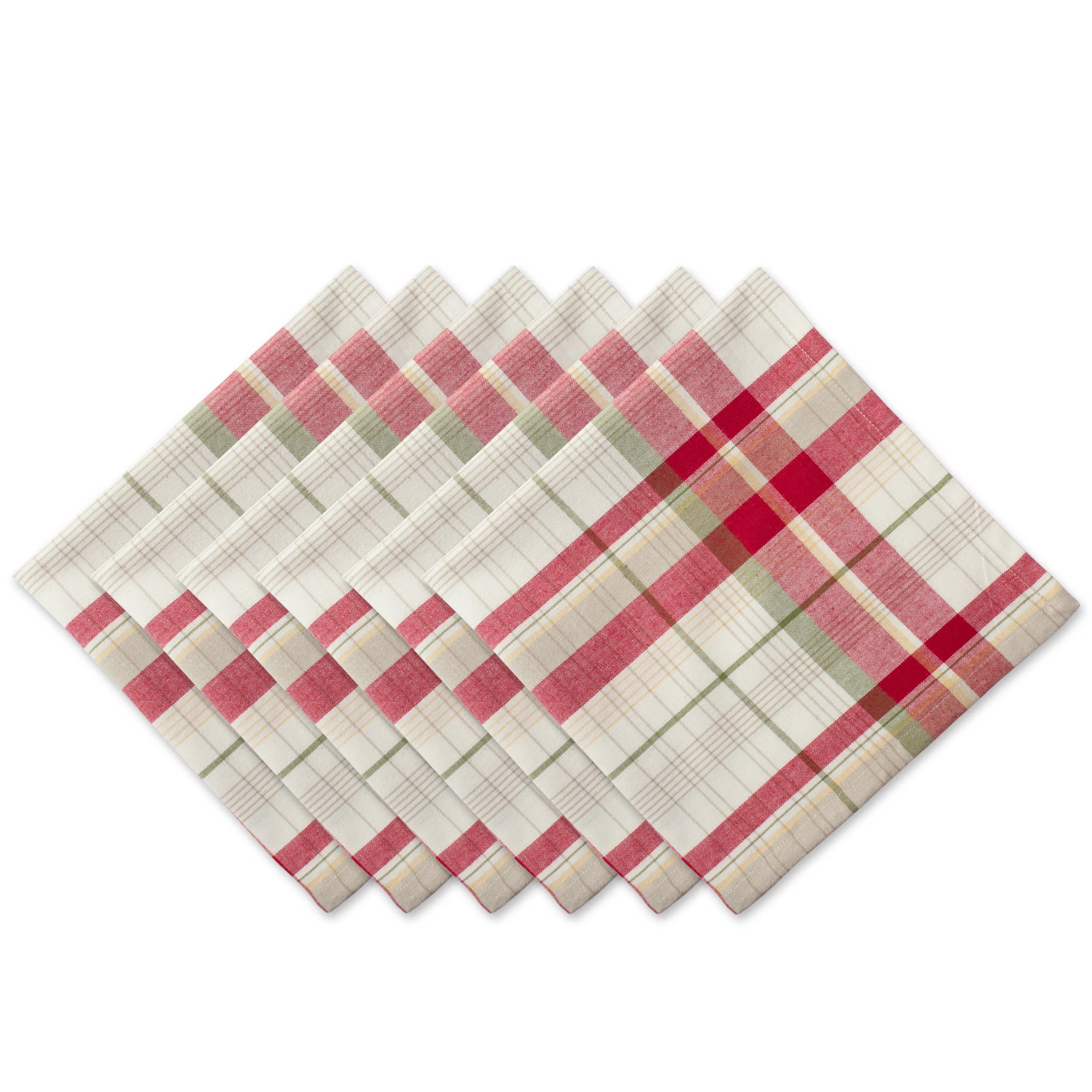 Shumate Cotton Plaid Square Napkin (Set of 6) | Wayfair North America
