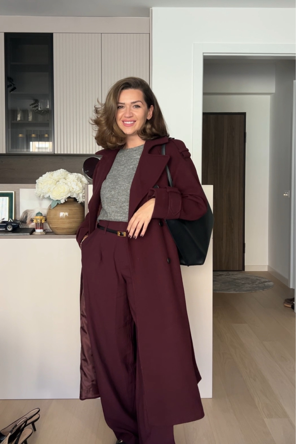 A little burgundy and gray combo - always a favorite 🤍

#LTKWorkwear #LTKShoeCrush #LTKSeasonal