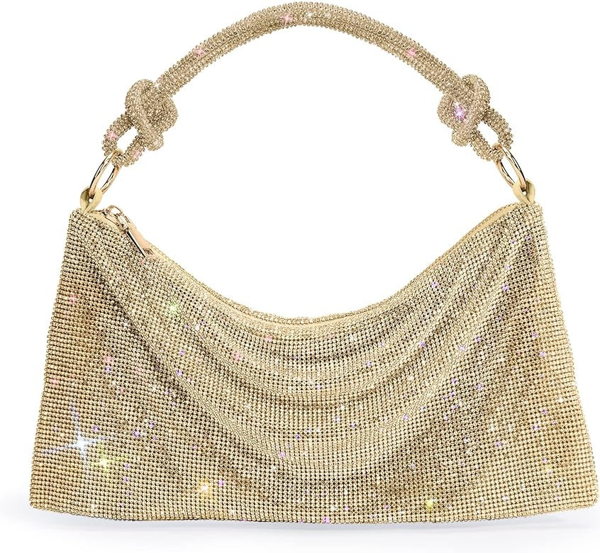 WLLWOO WLLWOO Rhinestone Purses Clutch For Women-Chic Evening Bags,Shiny Crossbody Handbags For P... | Amazon (US)