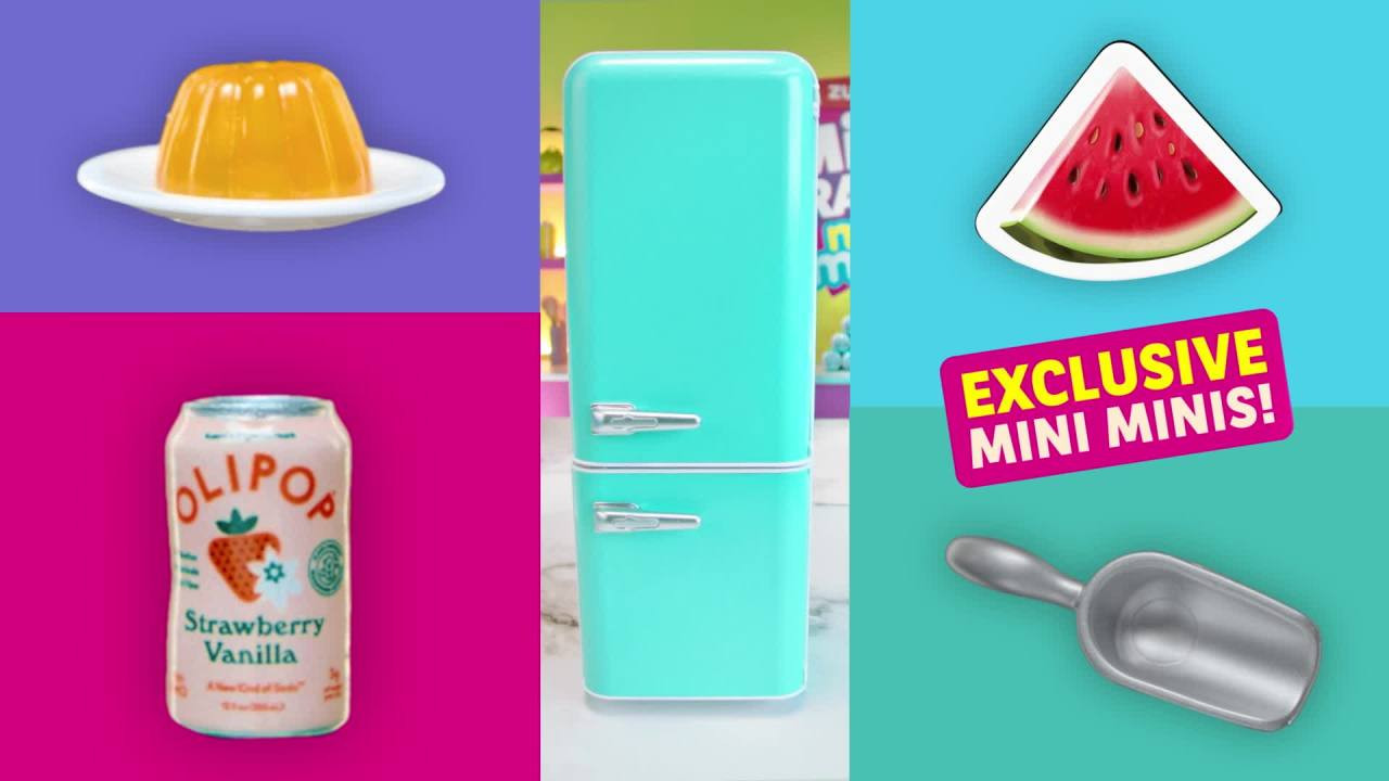 Mini Brands Fill the Fridge Playset (Assorted) Collectible Blind Novelty and Gag Toy by ZURU | Walmart (US)