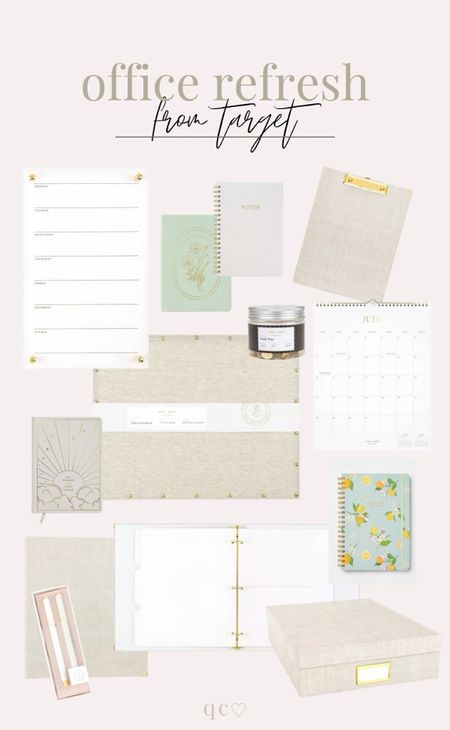 Sugar Paper just launched the cutest office organization, office supplies, & notebooks/planners today at target! Had to snag them since they match the neutral vibe of my home office 🫶🏽

#LTKhome #LTKxTarget #LTKsalealert