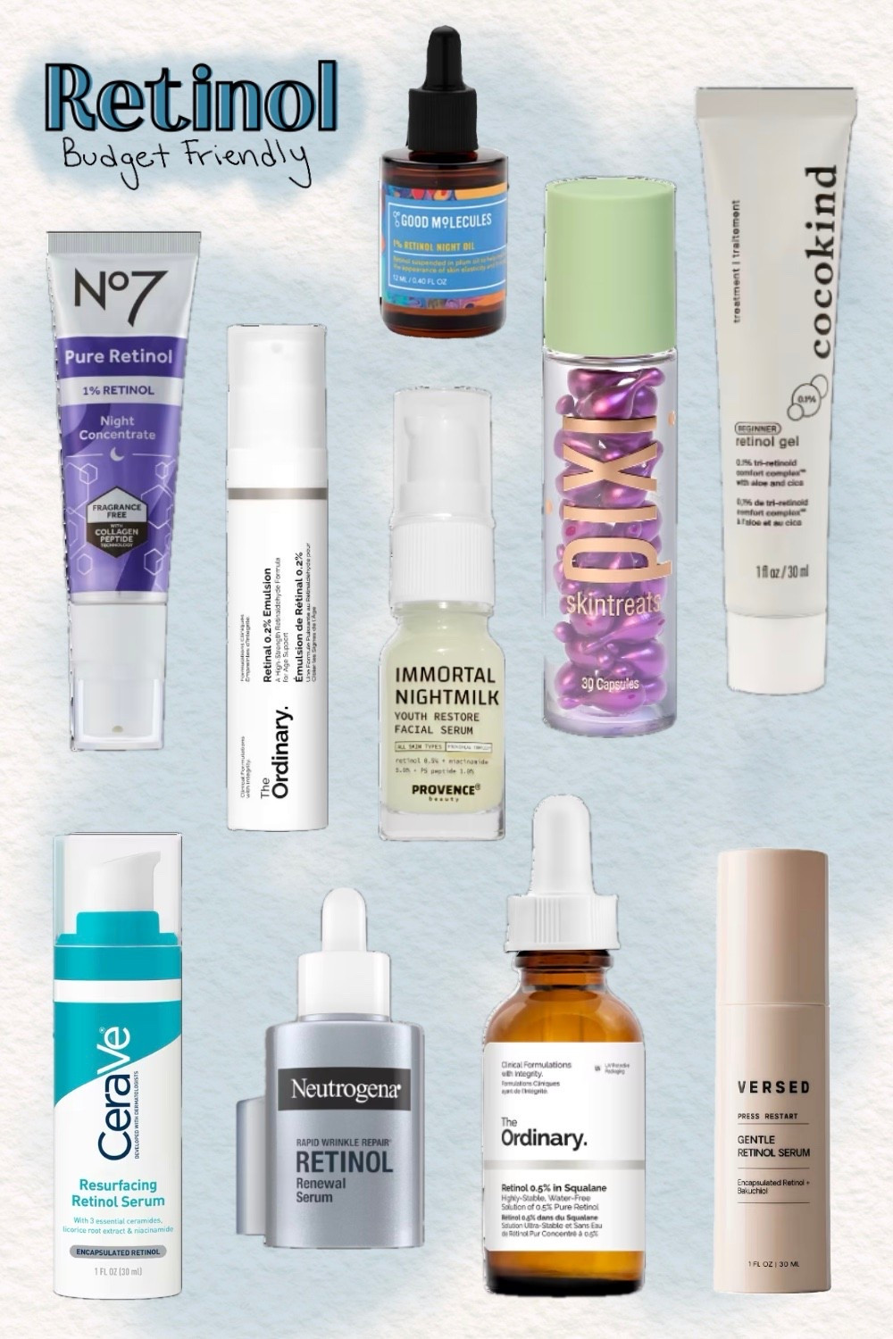 Here is a list of some budget friendly Retinol serums that won’t break the bank.

#LTKselfcare #LTKOver40 #LTKBeauty