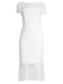 Chevron-Lace Sheath Dress | Saks Fifth Avenue OFF 5TH