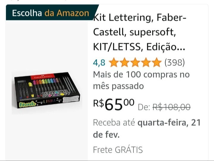 Kit Lettering Supersoft 18 Peças - Faber Castell"O Kit Lettering Supersoft da Faber Castell é um verdadeiro tesouro para entusiastas da caligrafia e lettering. Com uma variedade de cores vibrantes e tons suaves, este conjunto de 18 peças oferece uma experiência de escrita suave e fluida.

#LTKGiftGuide #LTKbrasil