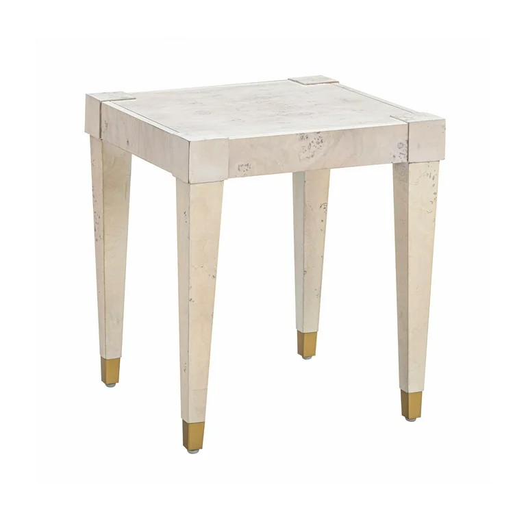 TOV Furniture Brandyss White Burl End Table | Walmart (US)