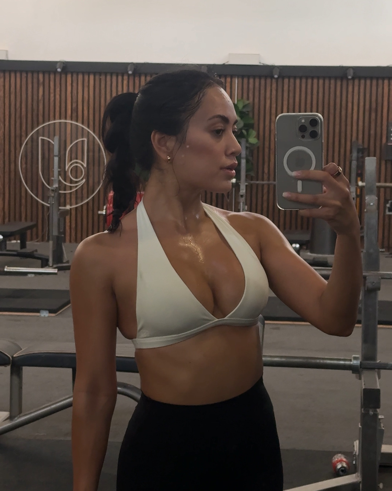 Probably the most flattering halter top that’s so secure, holds everything in place, and minimal straps!! #csb 

#LTKFitness #LTKActive #LTKMostLoved