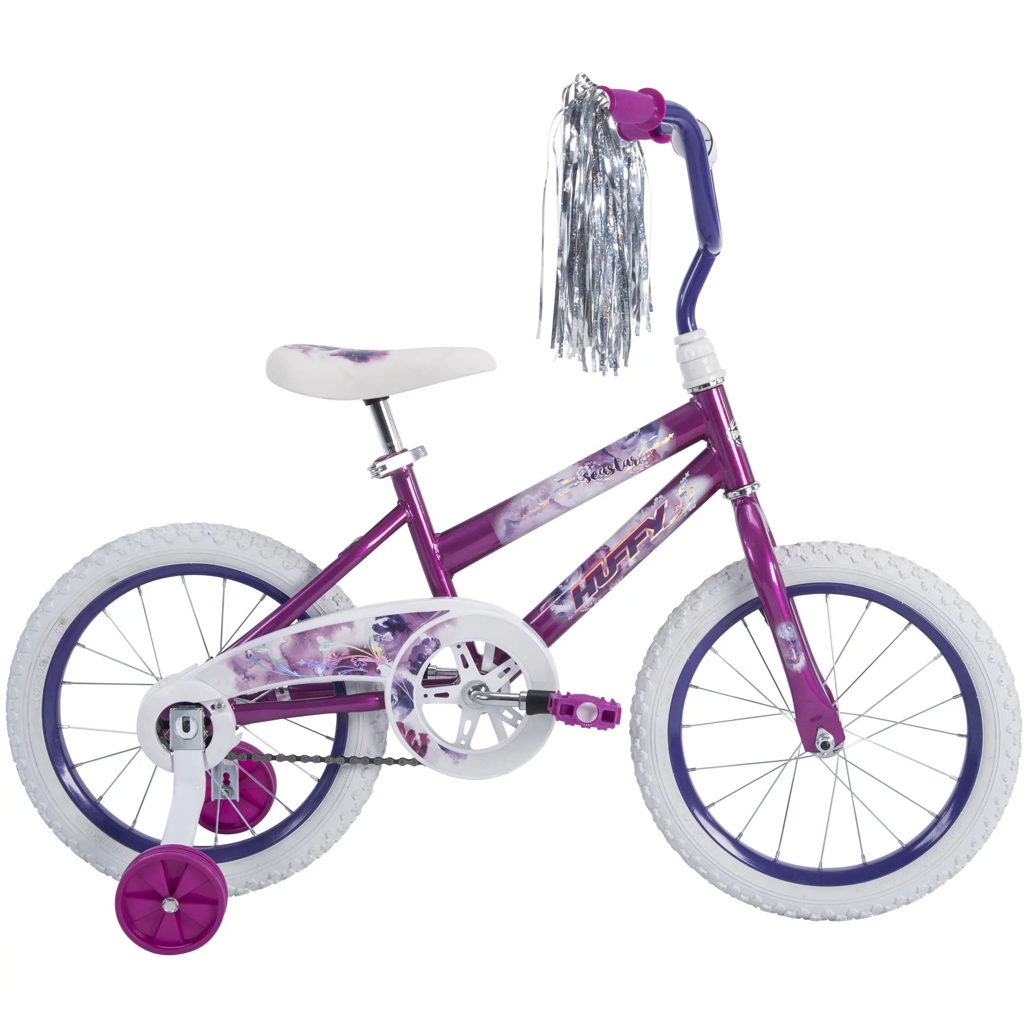 Huffy 16 in. Sea Star Kids Bike for Girls Ages 4 and up, Child, Metallic Purple | Walmart (US)