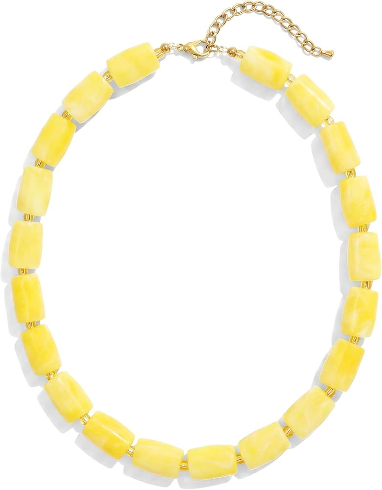 Joya Love Beaded Necklaces for Women Trendy Multicolor Candy Jelly Resin Pillar Bead Necklace Boh... | Amazon (US)