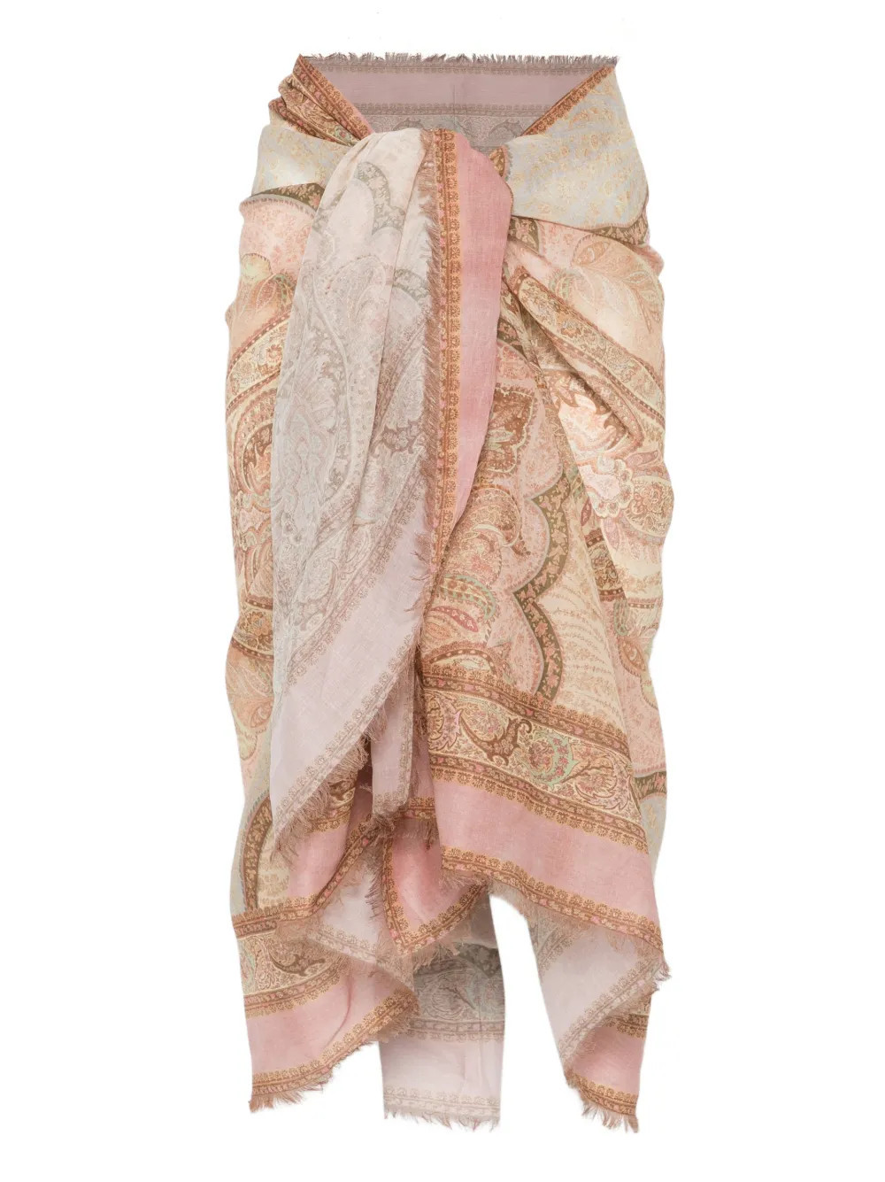 ZIMMERMANN printed cotton pareo - Brown | Farfetch Global