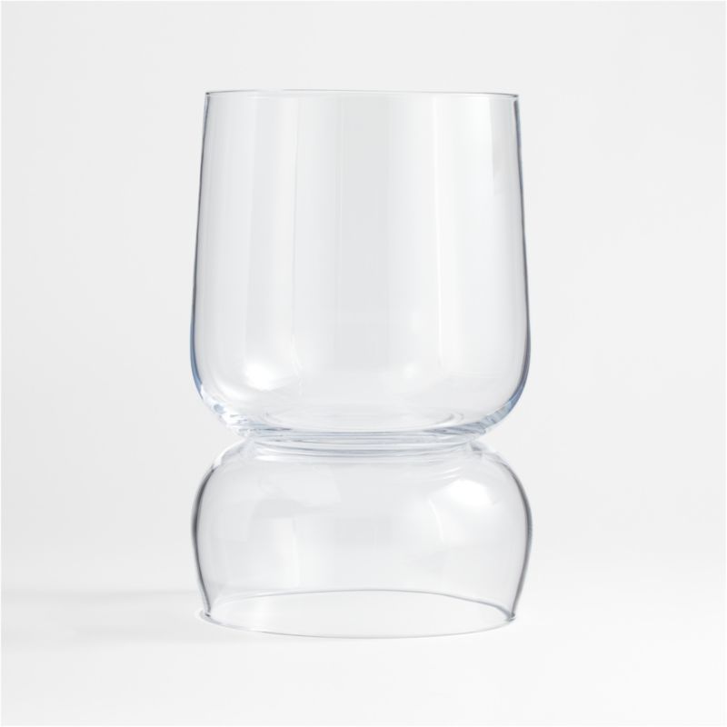 Glencoe Reversible Glass Hurricane Candle Holder 13" + Reviews | Crate & Barrel | Crate & Barrel