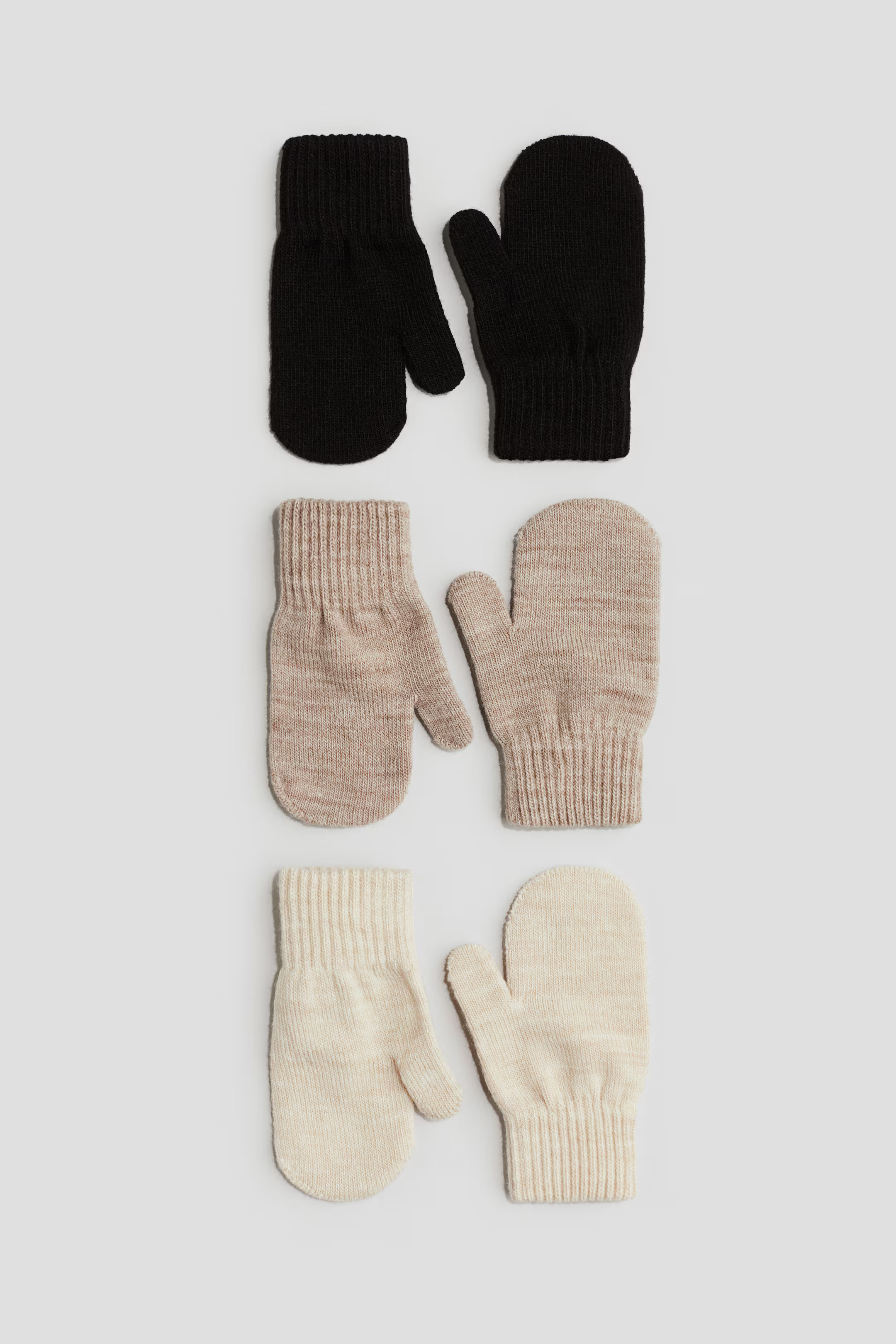 3-pack mittens | H&M (UK, MY, IN, SG, PH, TW, HK)