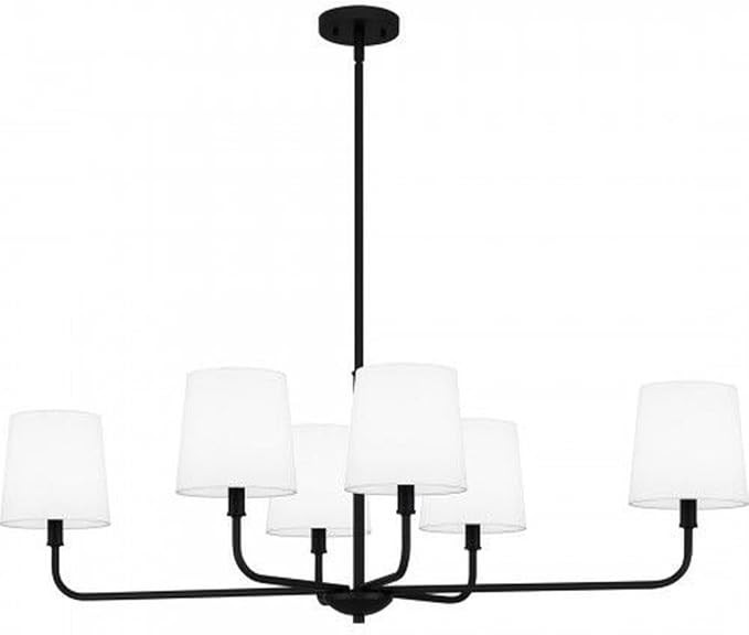 6 Light Linear Chandelier-14 inches Tall and 42 inches Wide-Matte Black Finish 71-Bel-5054285 | Amazon (US)