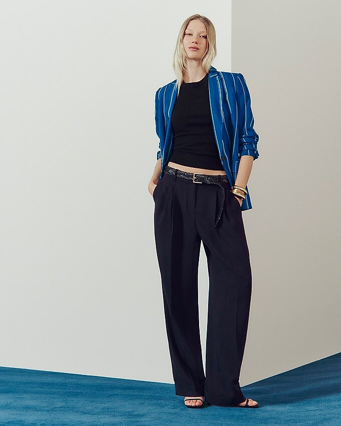 Wide-leg essential pant in city crepe | J. Crew US