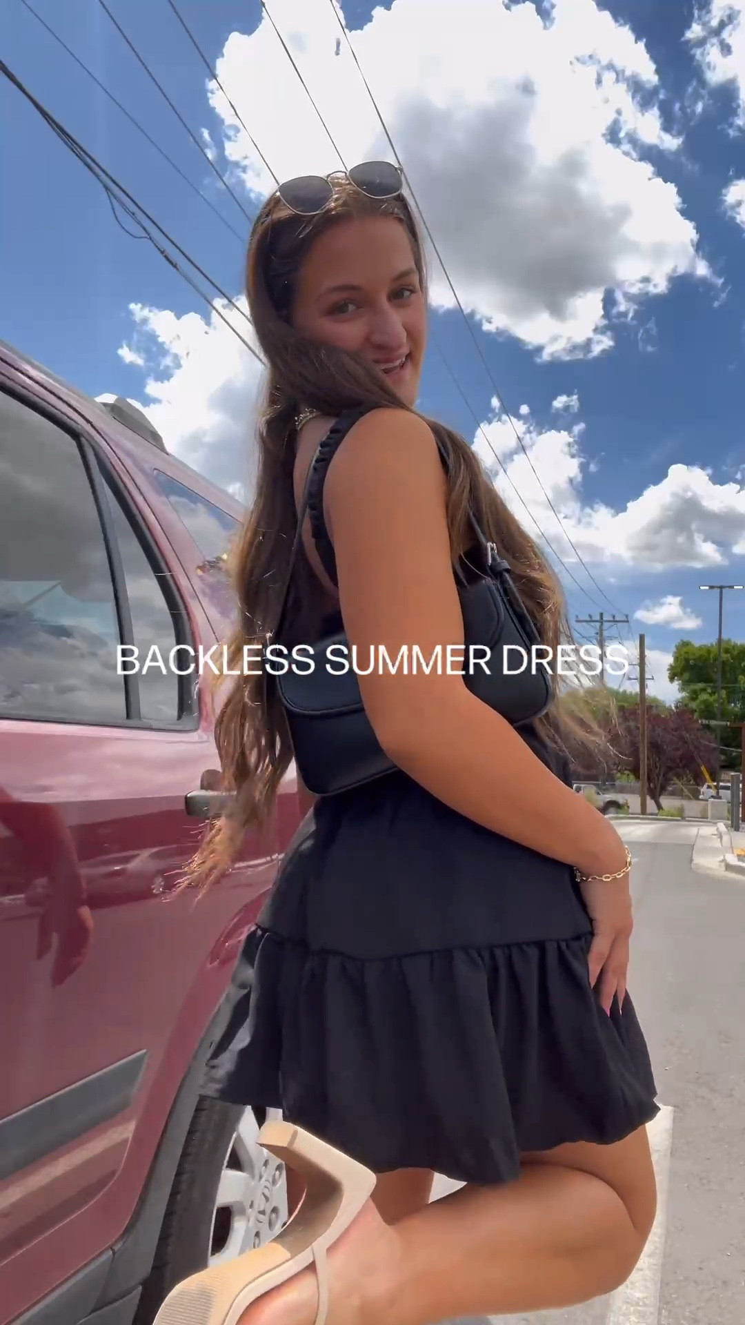 cutest little wedding guest outfit 